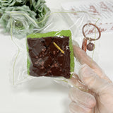 초콜릿 말차 스퀘어 케이크 스퀴즈 토이 스트레스 해소 여아 선물